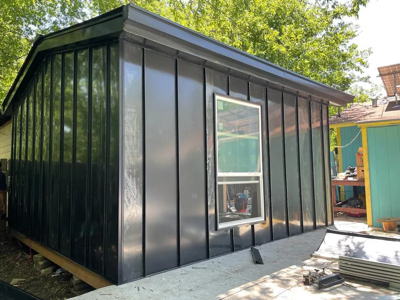 Black standing seam metal wall panels for Metal Roof Installation in Pocono